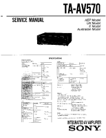 Sony TA-AV570 - Service Manual 